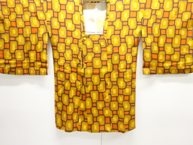 抽象模様道行コート